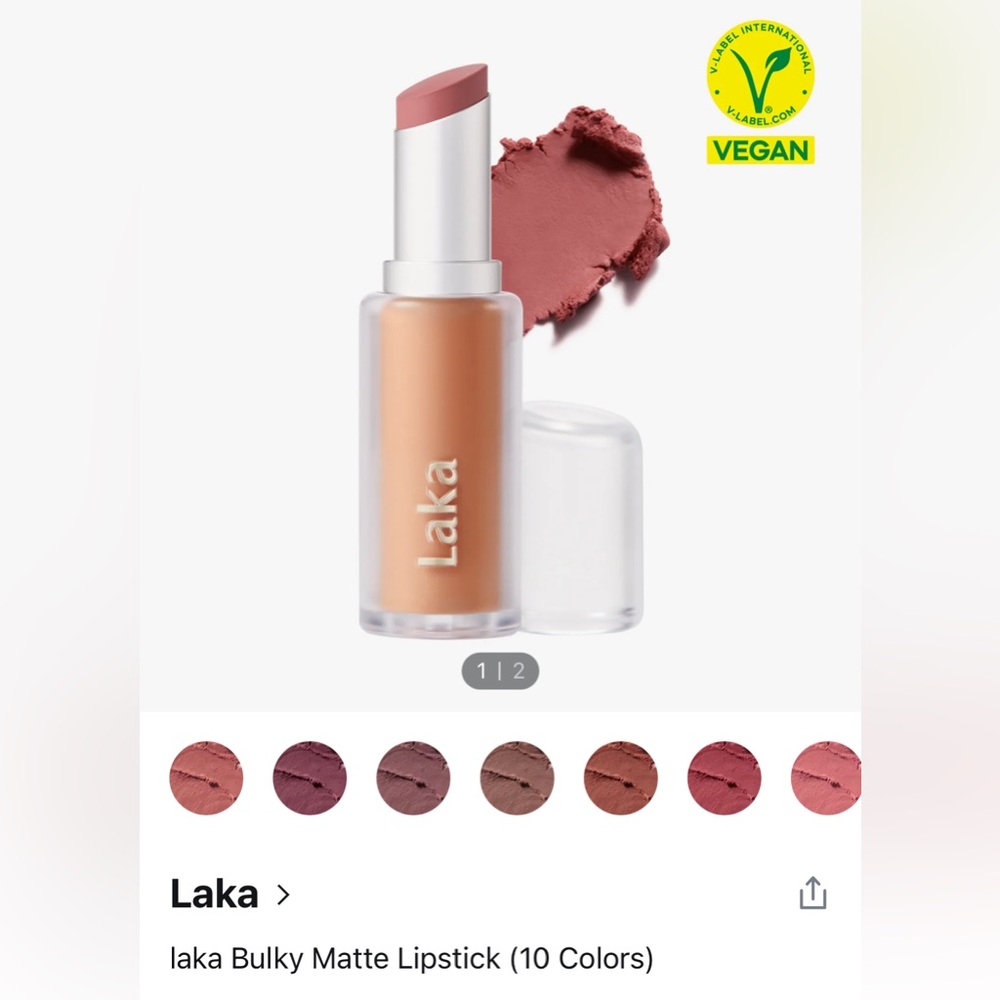 Laka matte lipstick in mauve gem